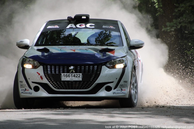 Morten Fuhlendorf føler sig bedre og bedre tilpas i sin Peugeot 208 Rally4.
(Foto: Allan POST)